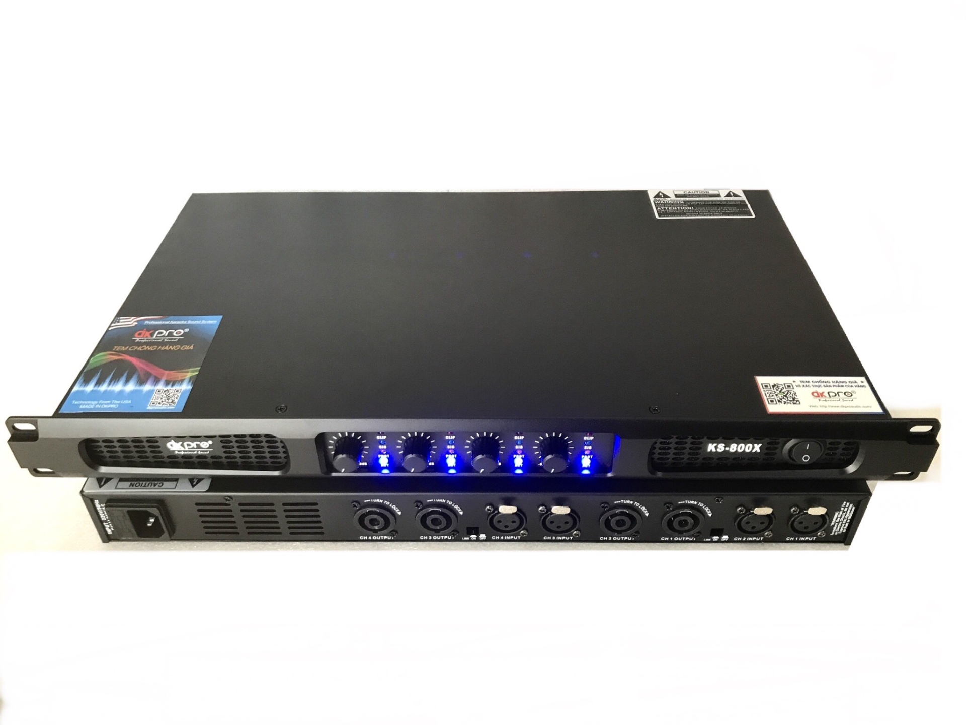 CỤC ĐẨY 4 KÊNH DKPRO KX-800X CHÍNH HÃNG